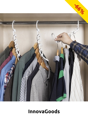 InnovaGoods Magische, platzsparende Kleiderbügel, 8 Stück