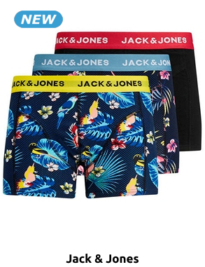 JACK & JONES Boxer, 3er-Pack, bunt + bunt + schwarz