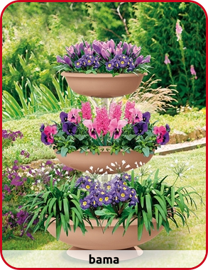 Blumenfontäne, 3 Schalen