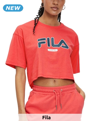 FILA kurzes T-Shirt «Lucena», rot
