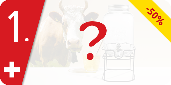 Distributeur de boissons en verre avec support, 4 l