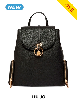 LIU JO Rucksack mit verstellbaren Trägern, schwarz