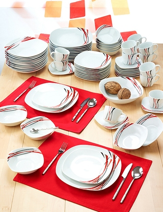 Tafelservice «Nina» für 12 Personen, 73-teilig