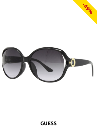 GUESS Grosse Sonnenbrille, schwarz