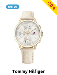 TOMMY HILFIGER Damenuhr «Carly», goldfarben