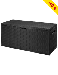 Robuste Kissenbox in Rattan-Optik, 350 l