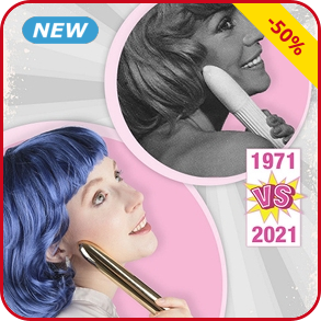 Massagestift «50 Jahre», goldfarben