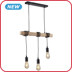 Hängelampe «Industrie», 3 Glühlampen