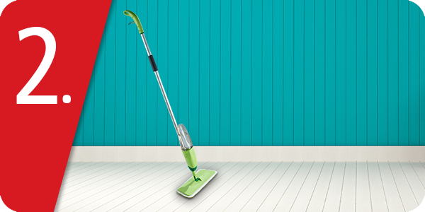 Spray-Mopp mit integrierter Sprühfunktion