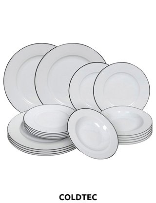 COLDTEC Geschirrset «WB», 18 Teile, 6 Personen