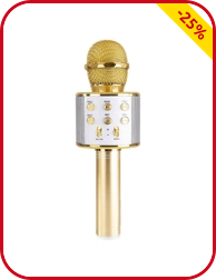 Karaoke-Mikro mit Lautsprecher, Bluetooth