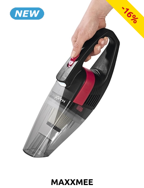 Handstaubsauger, 2-in-1, 600 ml, grau/rot