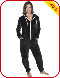 Weicher Overall, schwarz