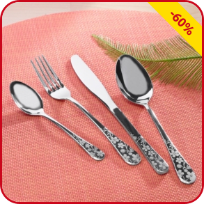 Besteckset «Flora», 24-teilig