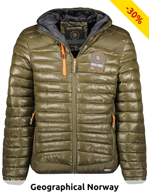GEOGRAPHICAL NORWAY EXPEDITION Herrenjacke «Briout», wattiert, khaki