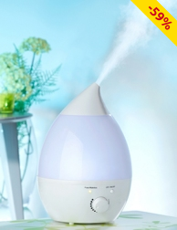 Luftbefeuchter «LED», platzsparendes Tischmodell