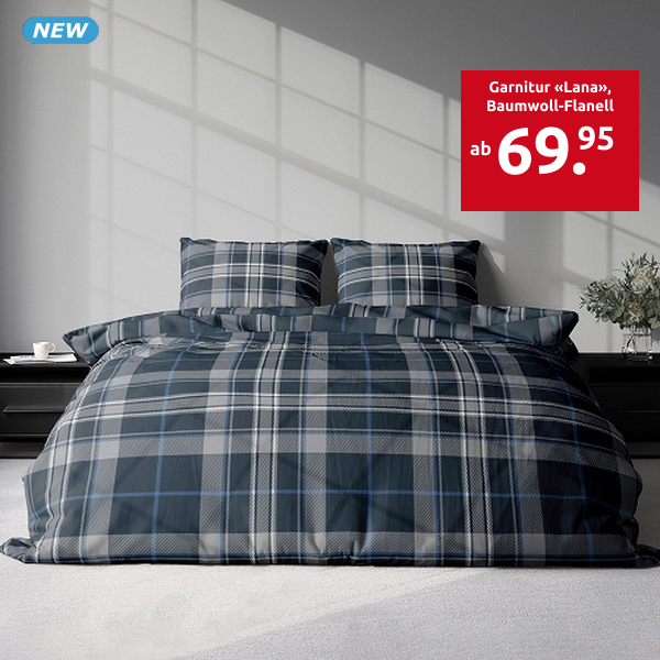 Garnitur «Lana», Baumwoll-Flanell