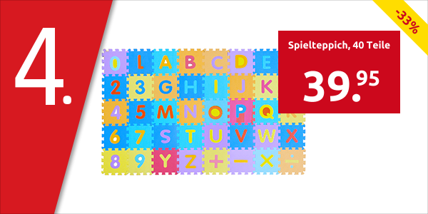 Spielteppich, 40 Teile