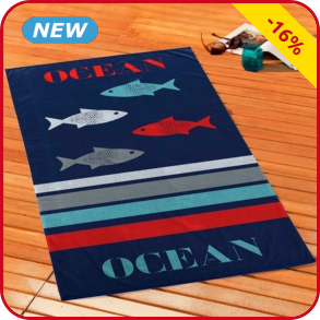 Strandtuch «Ocean», 70 x 150 cm
