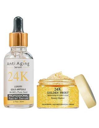 Kosmetikset «Gold Beauty», Creme 50 ml + Serum 30 ml