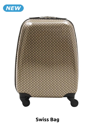 Swiss Bag Koffer «Trolley Geometric Easyjet», goldfarben