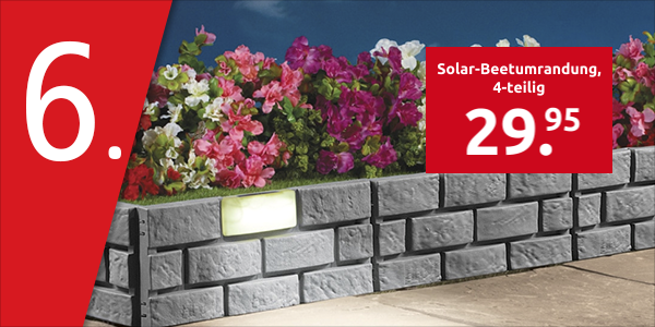 Solar-Beetumrandung, 4-teilig