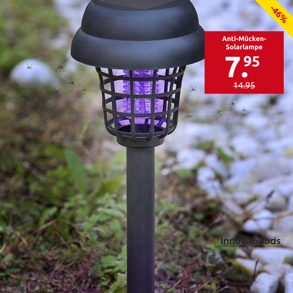 InnovaGoods Anti-Mücken-Solarlampe, 800V