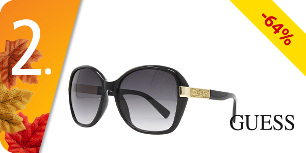 Guess Damensonnenbrille mit Dekoelement, schwarz