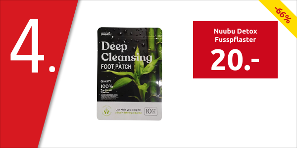Nuubu Detox Fusspflaster, 2 x 10 Pads, für eine 10-Tages-Kur