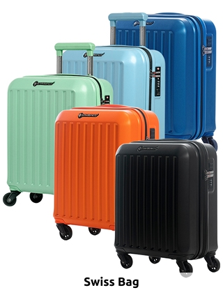 Swiss Bag Koffer «Trolley Cabine Easyjet», H 36 cm, 32 l, light, hellblau