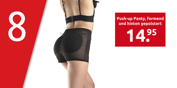 Push-up Panty, formend und hinten gepolstert