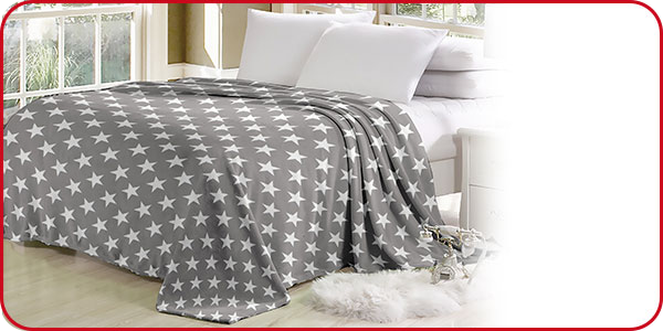 Fleecedecke «Stars», 150 x 200 cm