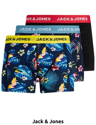 JACK & JONES Boxer, 3er-Pack, bunt + bunt + schwarz