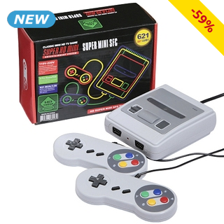 Spielkonsole Super Mini Classic, 621 Spielen, 2 Controllern, HDMI-Kabel