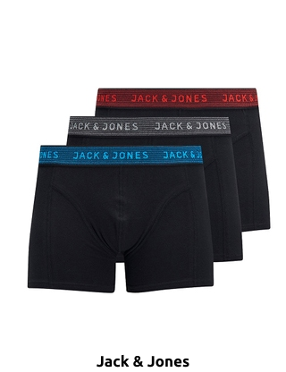 JACK & JONES Boxer, 3er-Pack, ohne Öffnung, noir