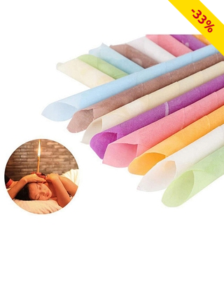 Ohrenkerzen, 32 Stück + 16  Aluminiumenden