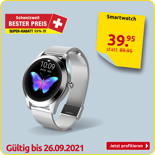 Smartwatch, silberfarben