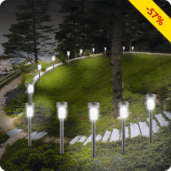 Solarlampen-Sticks, 24 Stück