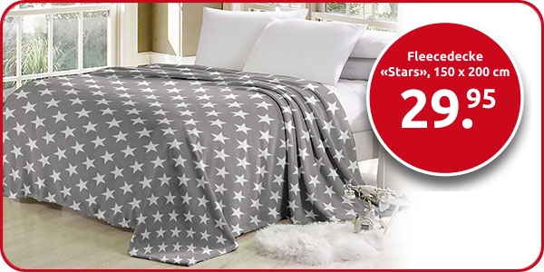 Fleecedecke «Stars», 150 x 200 cm
