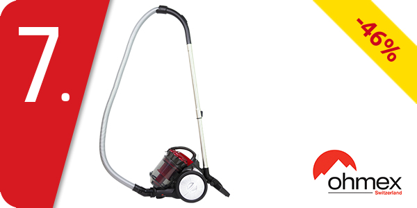 Ohmex Multizyklon-Staubsauger, rot/grau