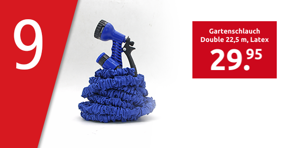 Gartenschlauch Double 22,5 m, Latex