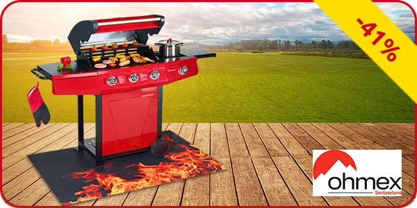 Gas-Grill BBQ 3005 von Ohmex mit 2 Grillflächen