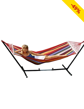 Hängematte, reine Baumwolle, L 190 x B 100 cm