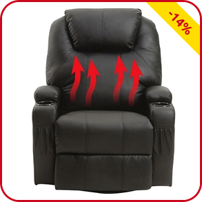 Elektrischer Sessel mit Wärme- und Massagefunktion