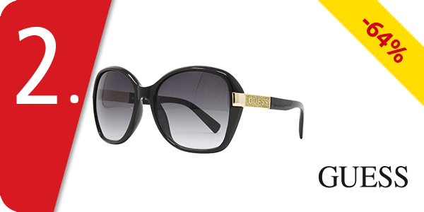 Guess Damensonnenbrille mit Dekoelement, schwarz