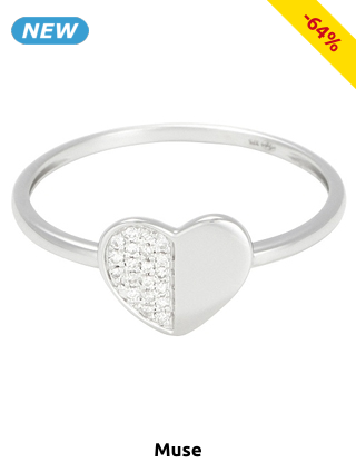 MUSE Ring «Alvina», Diamanten/Weissgold