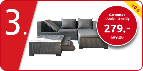 Gartenset «Andy», 3-teilig