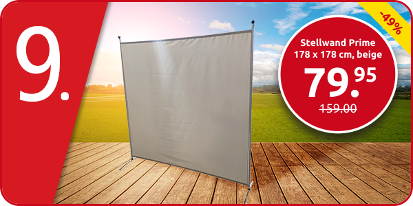 Stellwand Prime 178 x 178 cm, beige