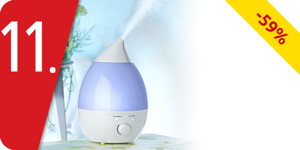Luftbefeuchter «LED», platzsparendes Tischmodell