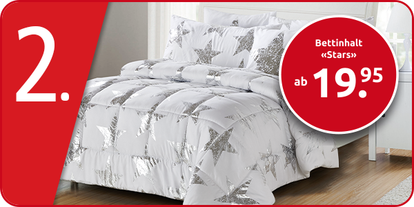 Bettinhalt bedruckt «Stars»